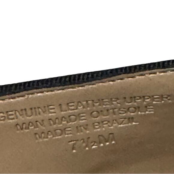 Talbots Animal Hair Bow Loafers Women’s Black  Brown Size 7.5 - Picture 6 of 6